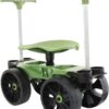 Wheelie Easy-Up | Wheeled Garden Stool with Handles Relieve Pain Getting Up and Down | Gardening Work-Seat with Wheels for Elderly Seniors | Made in USA by Vertex | Model EX530