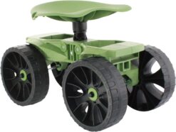 Wheelie Scoot | Premium Rolling Work Seat | Comfort Utility Garden Stool with Never Flat Wheels | Made in USA by Vertex | Model EX500