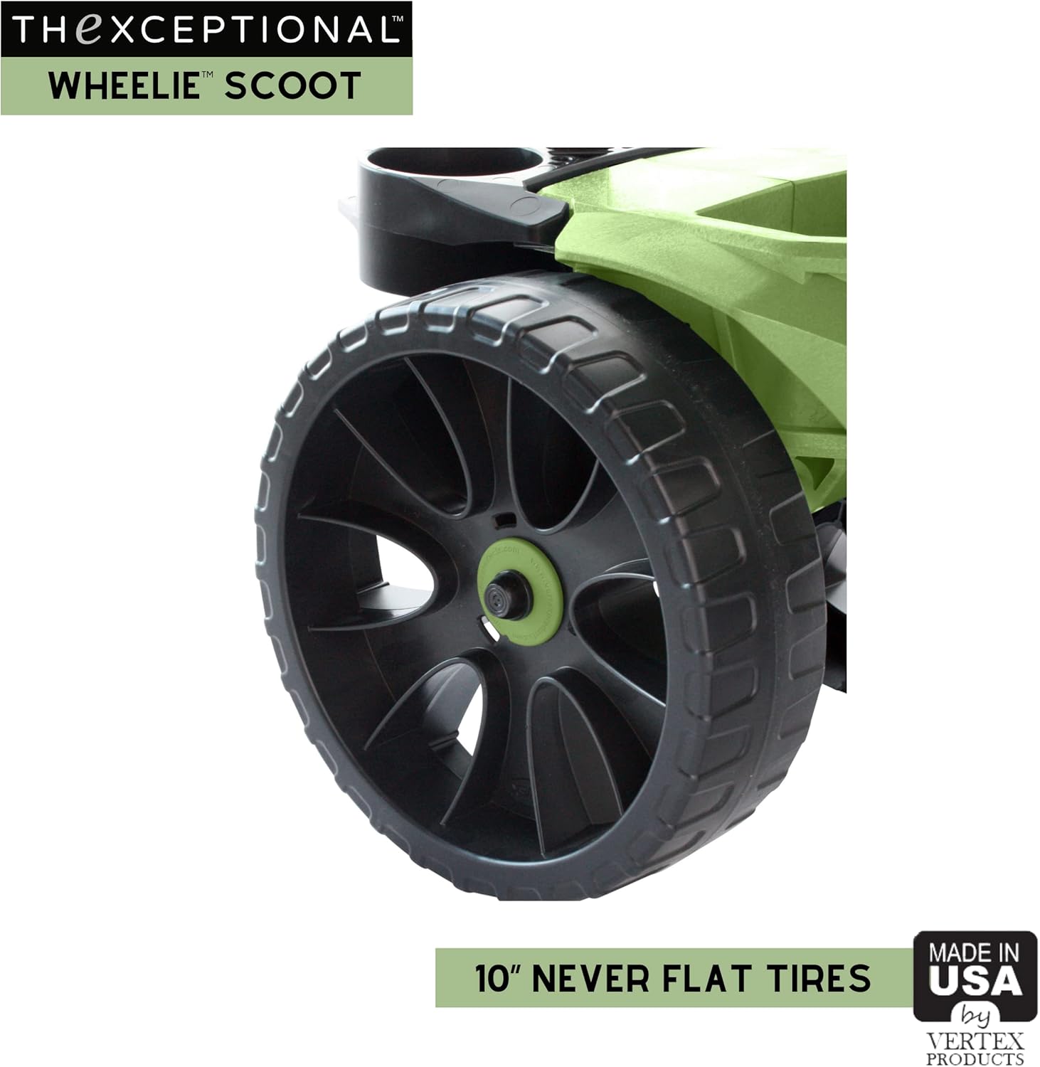 Wheelie with Tool Toter Handle and Bucket Premium Scoot and Tool Storage Rack with Tote Bucket Made in USA by Vertex Model EX570-