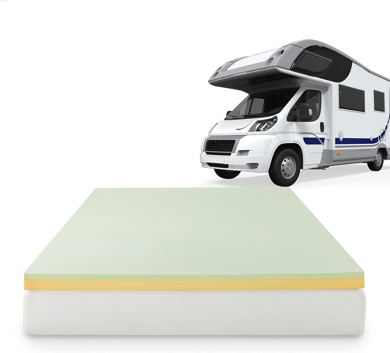 ZINUS 3 Inch Green Tea Memory Foam Mattress Topper, Pressure-Relieving Layers, CertiPUR-US Certified, Short Queen ZINUS 3 Inch Green Tea Memory Foam Mattress Topper, Pressure-Relieving Layers, CertiPUR-US Certified, Short Queen