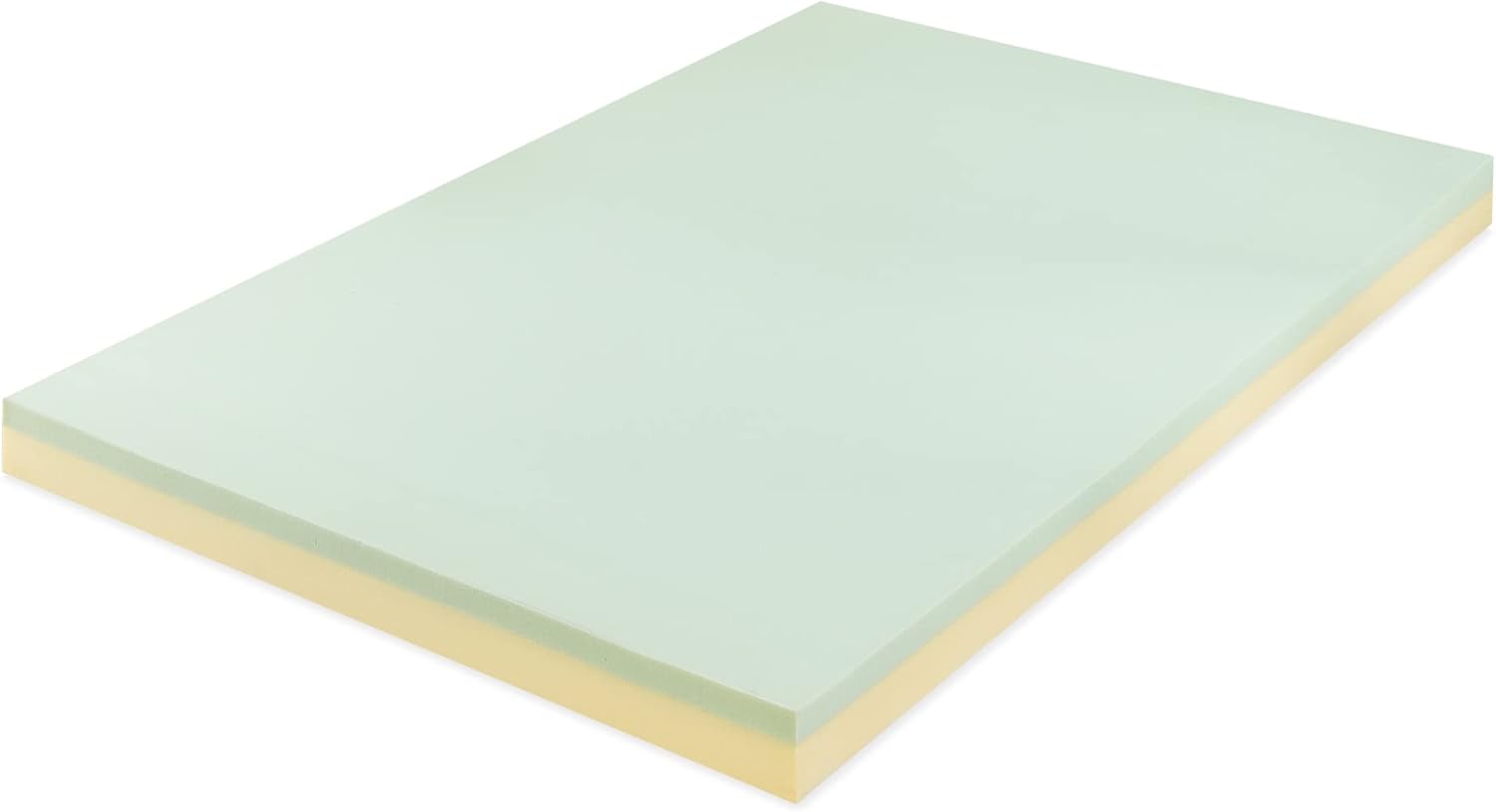 ZINUS 4 Inch Green Tea Memory Foam Mattress Topper, Pressure-Relieving Layers, CertiPUR-US Certified, Full12