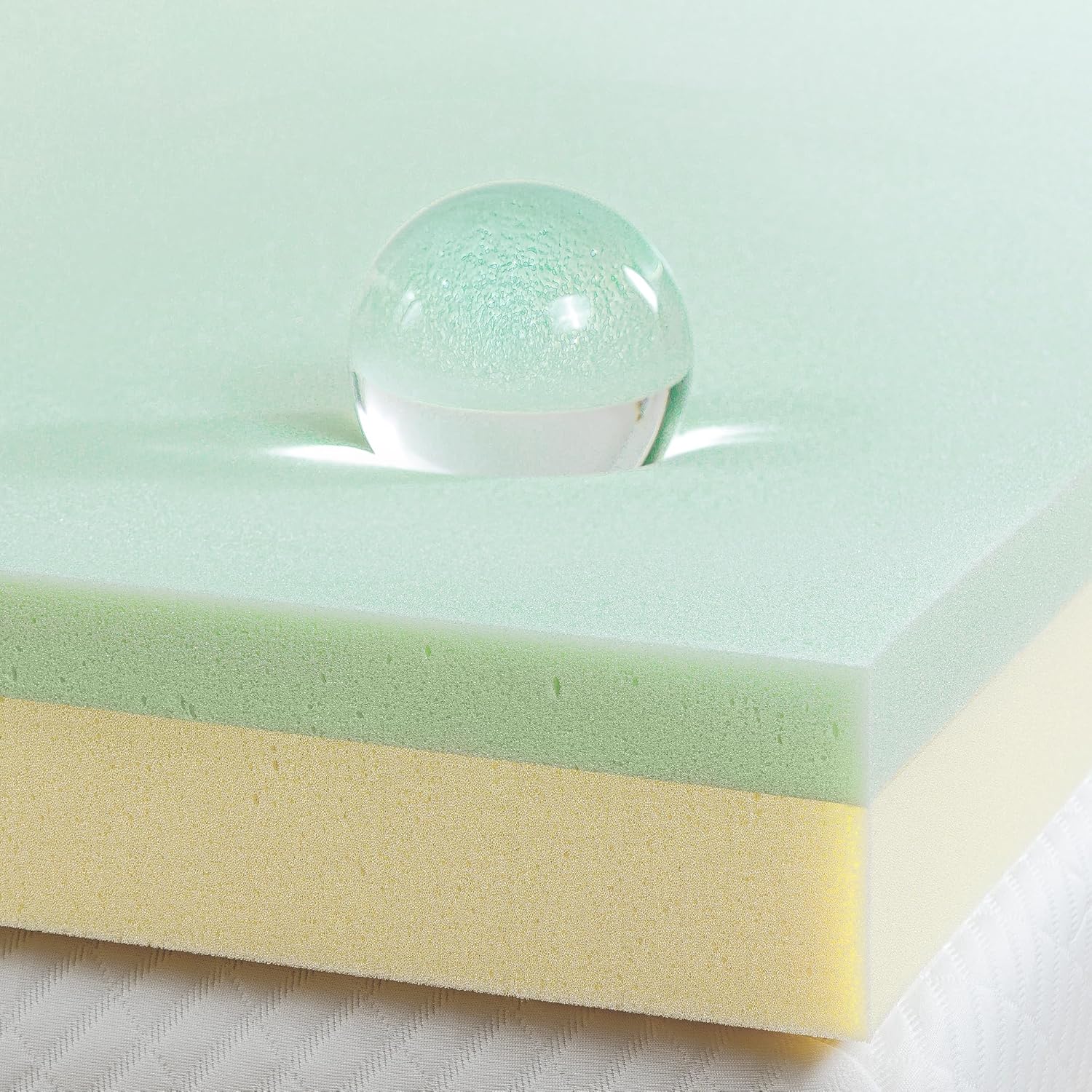 ZINUS 4 Inch Green Tea Memory Foam Mattress Topper, Pressure-Relieving Layers, CertiPUR-US Certified, Twin ZINUS 4 Inch Green Tea Memory Foam Mattress Topper, Pressure-Relieving Layers, CertiPUR-US Certified, Twin