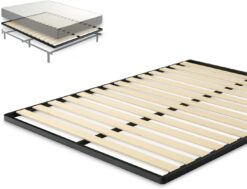 ZINUS Deepak Easy Assembly Wood Slat 1.6 Inch Bunkie Board, Bed Slat Replacement, King