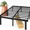 Zinus Caleb 14 Inch Metal Platform Bed Frame, Foldable Steel Frame, No Box Spring Needed, Easy Assembly, Queen