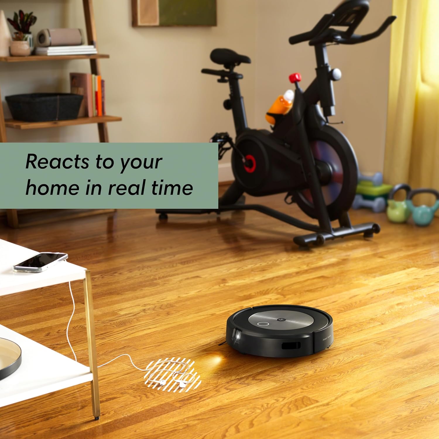 iRobot Roomba j7+ (7550) Self-Emptying Robot Vacuum – Uses PrecisionVision Navigation to Identify & Avoid Objects Like Socks, Shoes, & Pet Waste, Smart Mapping, Self-Empty for Up to 60 Days5