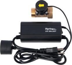 iSpring UVT55FS UV Light Whole House Water Filter Transformer/Ballast with Water Flow Sensor, 55W 110V, for UVF55FS