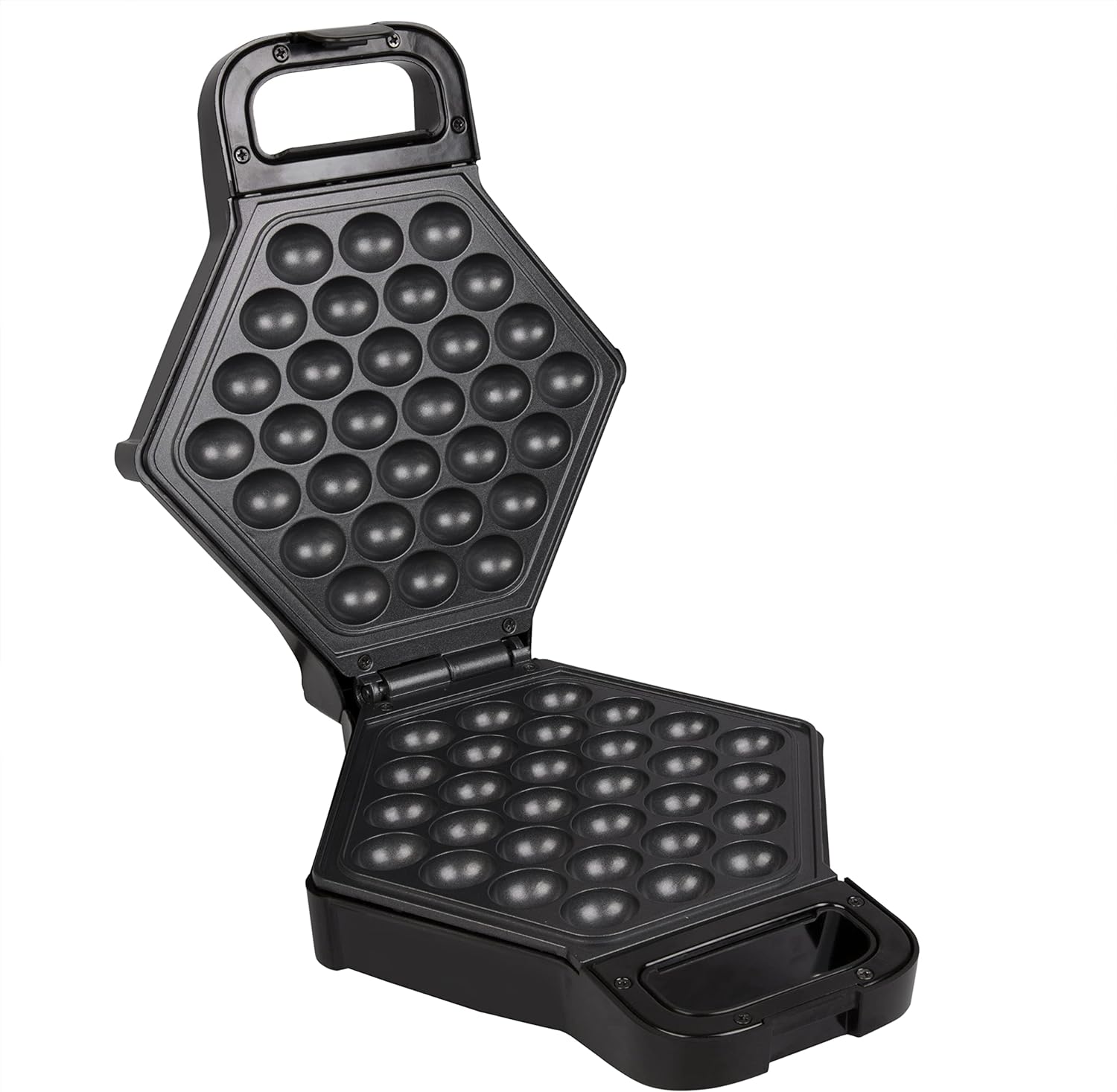 Bubble Waffle Maker - Electric Non stick Hong Kong Egg Waffler Iron Griddle w Ready Indicator Light - Ready in under 5 Minutes- Free Recipe Guide Included, Make Delicious Waffle Ice Cream Cones, Gift4