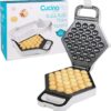 Bubble Waffle Maker- Electric Nonstick Hong Kong Egg Waffler Iron Griddle w Ready Indicator Light- Ready in under 5 Mins w Recipe Guide- Make Homemade Ice Cream Cones- Birthday Breakfast, Dessert Gift
