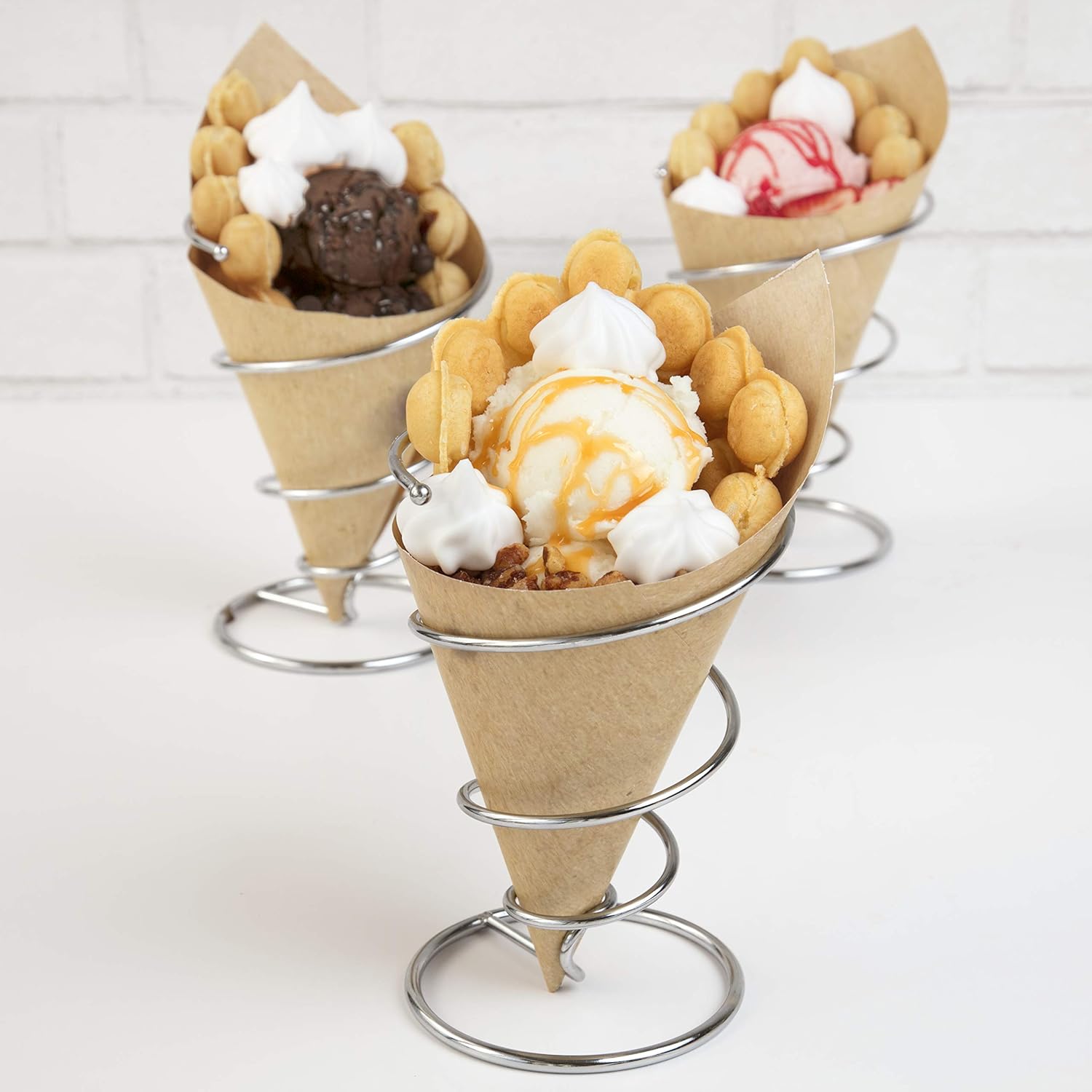 Bubble Waffle Maker- Electric Nonstick Hong Kong Egg Waffler Iron Griddle w Ready Indicator Light- Ready in under 5 Mins w Recipe Guide- Make Homemade Ice Cream Cones- Birthday Breakfast, Dessert Gift0