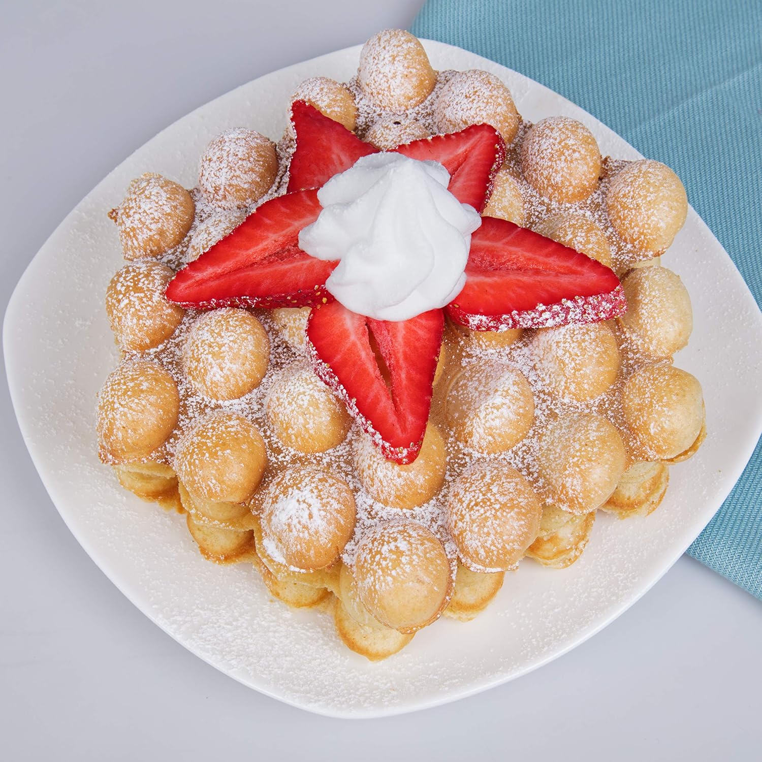 Bubble Waffle Maker- Electric Nonstick Hong Kong Egg Waffler Iron Griddle w Ready Indicator Light- Ready in under 5 Mins w Recipe Guide- Make Homemade Ice Cream Cones- Birthday Breakfast, Dessert Gift7