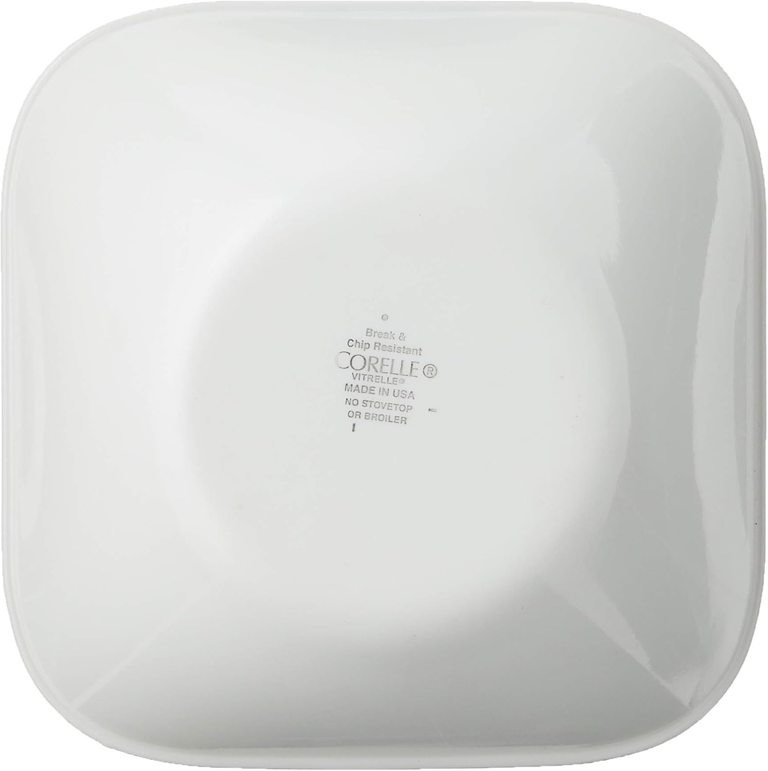 Corelle Vitrelle 6-Piece (22-Oz) Cereal Soup Bowls, Triple Layer Glass and Chip Resistant, Lightweight Square Dinnerware Bowl Set, Splendor3