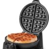 DASH Flip Belgian Waffle Maker – 1” Thick Waffle Mold, Nonstick Waffle Iron with Quick Heat-Up, Surface - Rotating Belgian Waffle Maker for Kids and Families, Just Add Batter (Black)