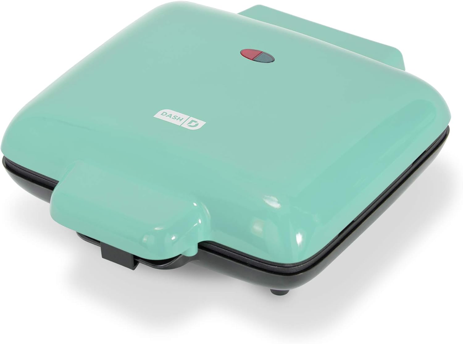 Dash Deluxe No-Drip Waffle Iron Maker Machine 1200W + Hash Browns, or Any Breakfast, Lunch, & Snacks with Easy Clean, Non-Stick + Mess Free Sides, Aqua0