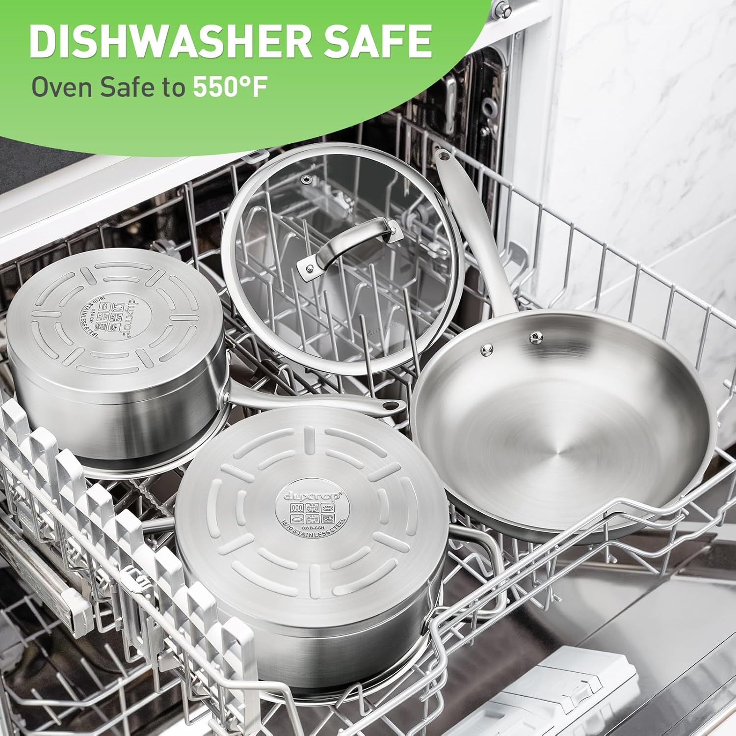 Duxtop Professional Stainless Steel Pots and Pans Set, 17PC Induction Cookware Set, Impact-bonded Technology8