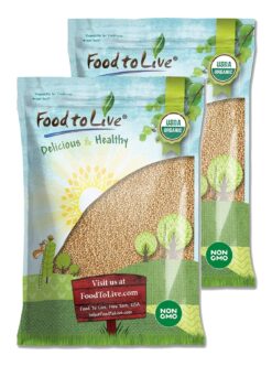 Food to Live Organic Amaranth Grain, 25 Pounds – Non-GMO, 100% Whole Grain, Kosher, Vegan, Bulk Seeds