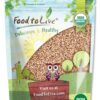Food to Live Organic Italian Pearled Farro, 5 Pounds - Non-GMO, Kosher, Vegan, Whole Farro Grain in Bulk, Good Source of Fiber and Protein, Free of Sodium and Sugar