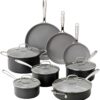 Granitestone 13 Pc Ceramic Pots and Pans Set Non Stick Cookware Set, Kitchen Cookware Sets, Pot and Pan Set, Hard Anodized Ceramic Cookware Set, Nonstick Cookware Set, Dishwasher Safe