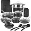 Granitestone 20 Pc Pots and Pans Set Non Stick Cookware Set, Kitchen Cookware Sets, Pot and Pan Set, Pot Set, Diamond Coated Non Stick Pots and Pans Set with Lids + Utensils, Dishwasher Safe