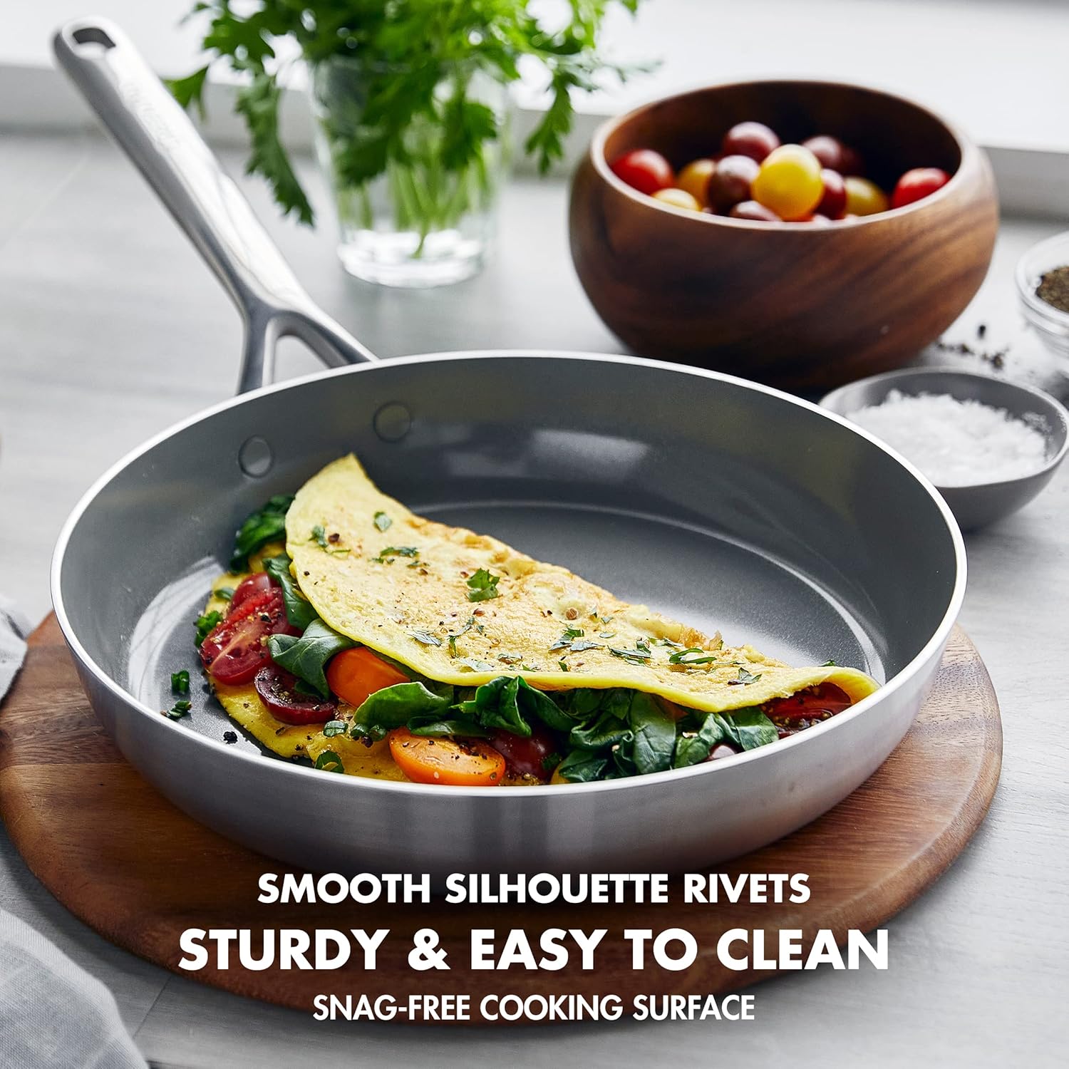 GreenPan GP5 Stainless Steel 5-Ply Healthy Ceramic Nonstick 10 and 12 2 Piece Frying Pan Skillet Set, Scratch Resistant, Induction, Dishwasher & Oven Safe, PFAS-Free8