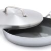 GreenPan GP5 Stainless Steel 5-Ply Healthy Ceramic Nonstick 12" Frying Pan Skillet with Lid, Scratch Resistant, Induction, Dishwasher & Oven Safe, PFAS-Free