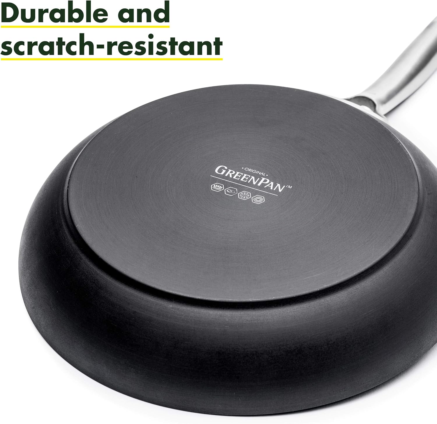 GreenPan Paris Pro Hard Anodized Healthy Ceramic Nonstick, 11 Piece Cookware Pots and Pans Set with Stainless Steel Lids, PFAS-Free, Dishwasher Safe, Grey8