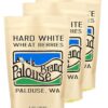 Hard White Wheat Berries | 3-4 LB Kraft Bags (12 LBS total) | Desiccant Free | Sproutable | Non-GMO Project Verified | Kosher