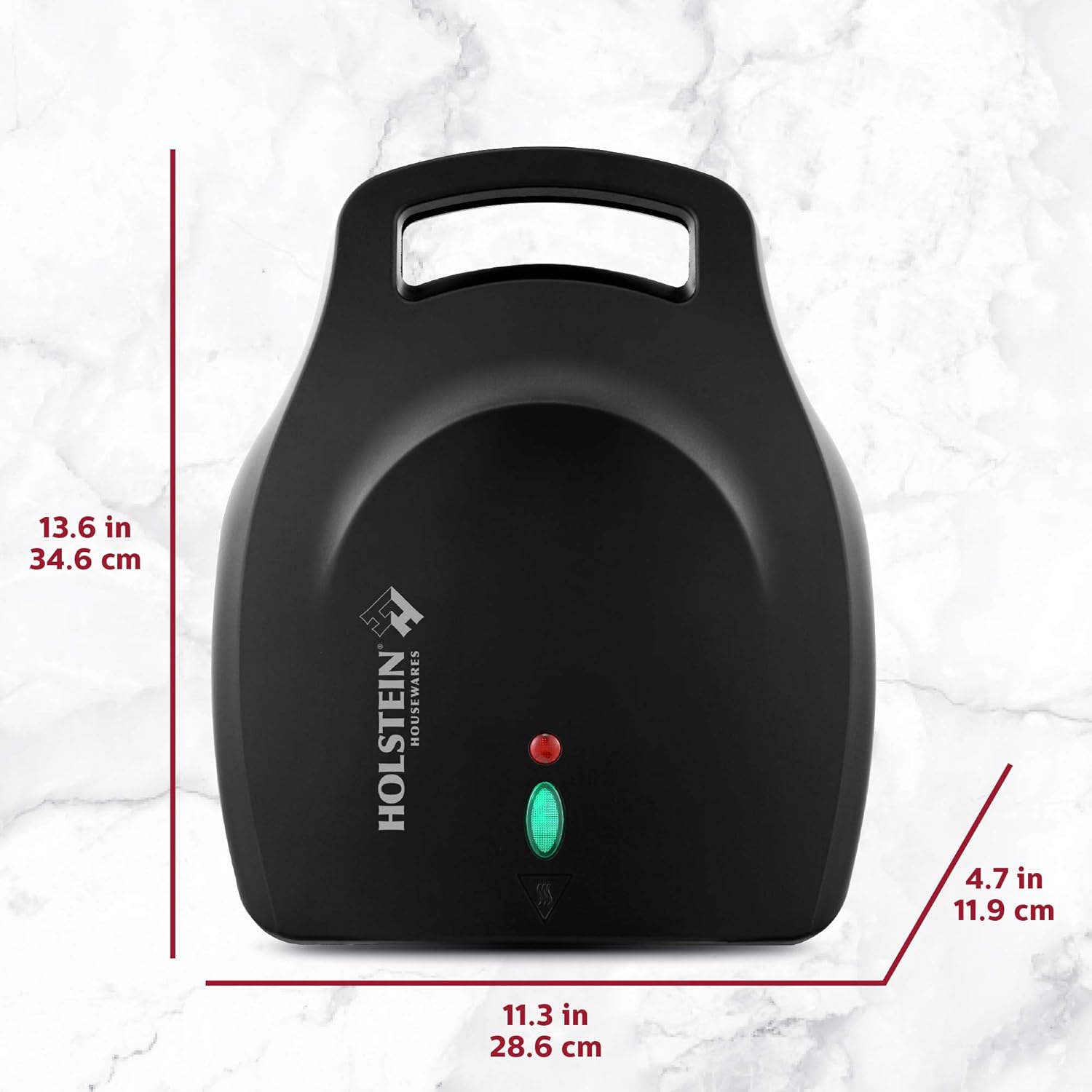 Holstein Housewares Non-Stick 6-Section Multi-Food Maker - Arepas, Mini Pancakes, Corncakes and More, 6-PC, Matte Black3