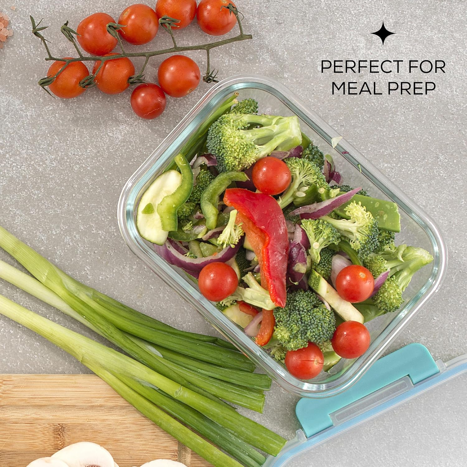 JoyJolt 24pc Fluted Glass Storage Containers with Lids. 12 Airtight, Freezer Safe Food Storage Containers, Pantry Kitchen Storage Containers, Glass Meal Prep Containers for Lunch6
