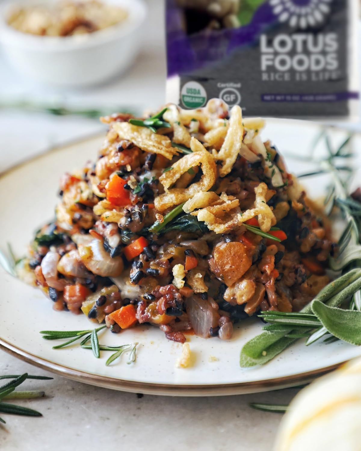 Lotus Foods Bulk Organic Forbidden Rice - Black Rice Organic, Purple Rice, Black Rice Bulk, Gluten Free Heirloom Rice, Whole Grain, Non GMO, Vegan - 11 lb Bag1