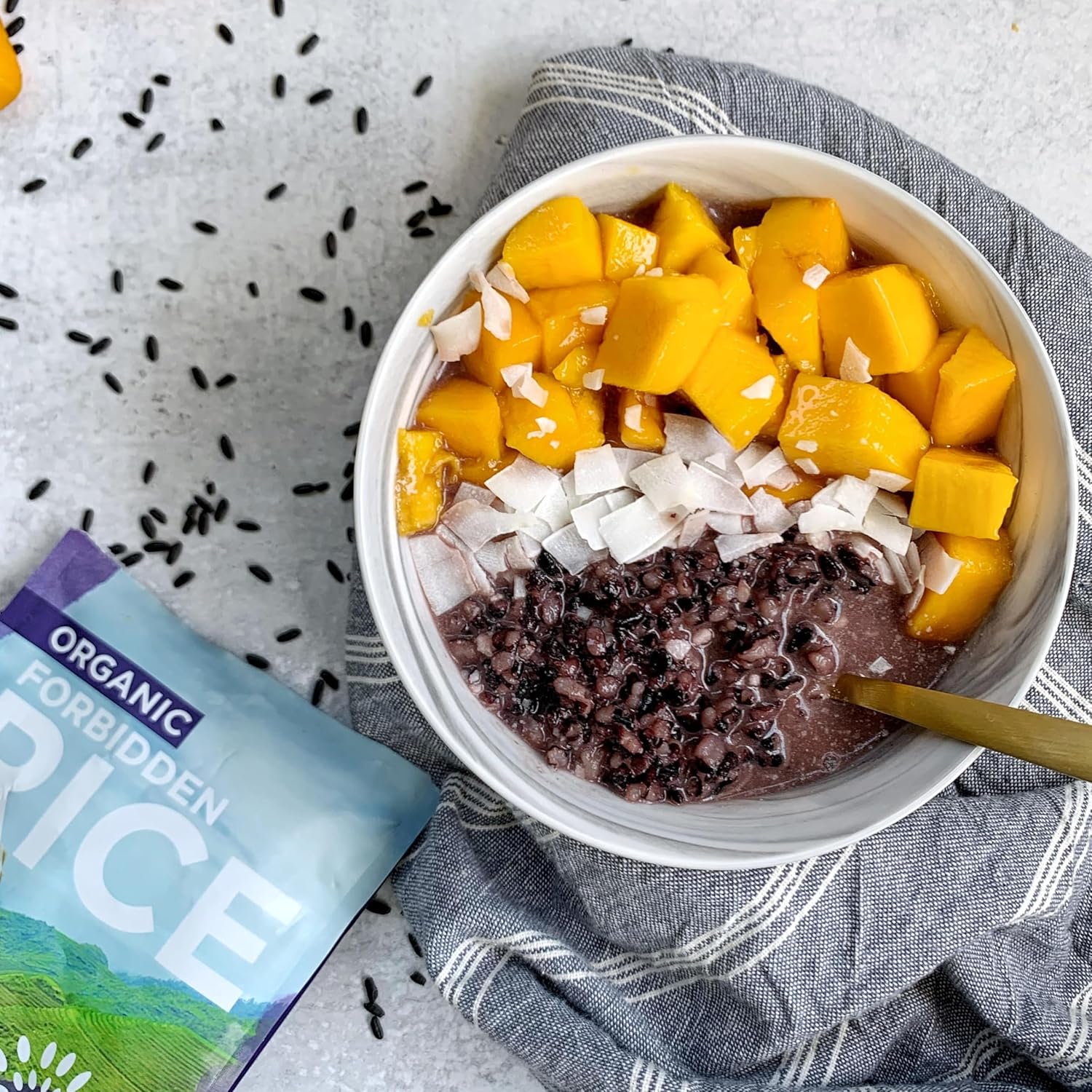 Lotus Foods Bulk Organic Forbidden Rice - Black Rice Organic, Purple Rice, Black Rice Bulk, Gluten Free Heirloom Rice, Whole Grain, Non GMO, Vegan - 11 lb Bag3