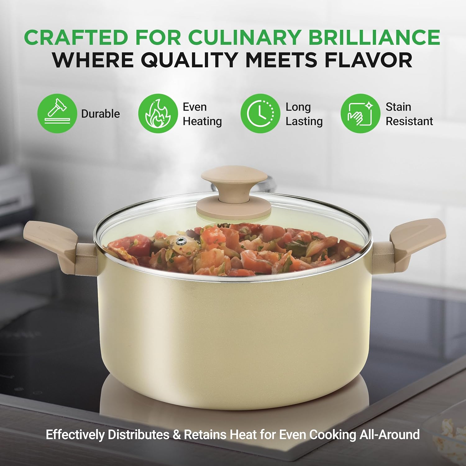 Nutrichef 54-Piece Marble Non-Stick Cookware and Bakeware Set, Professional Home Kitchen Collection with Multi-Sized Pots, Pans, and Heat-Resistant Tools4
