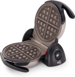 Presto 03510 Ceramic FlipSide Belgian Waffle Maker, BlackGray (Pack of 2)