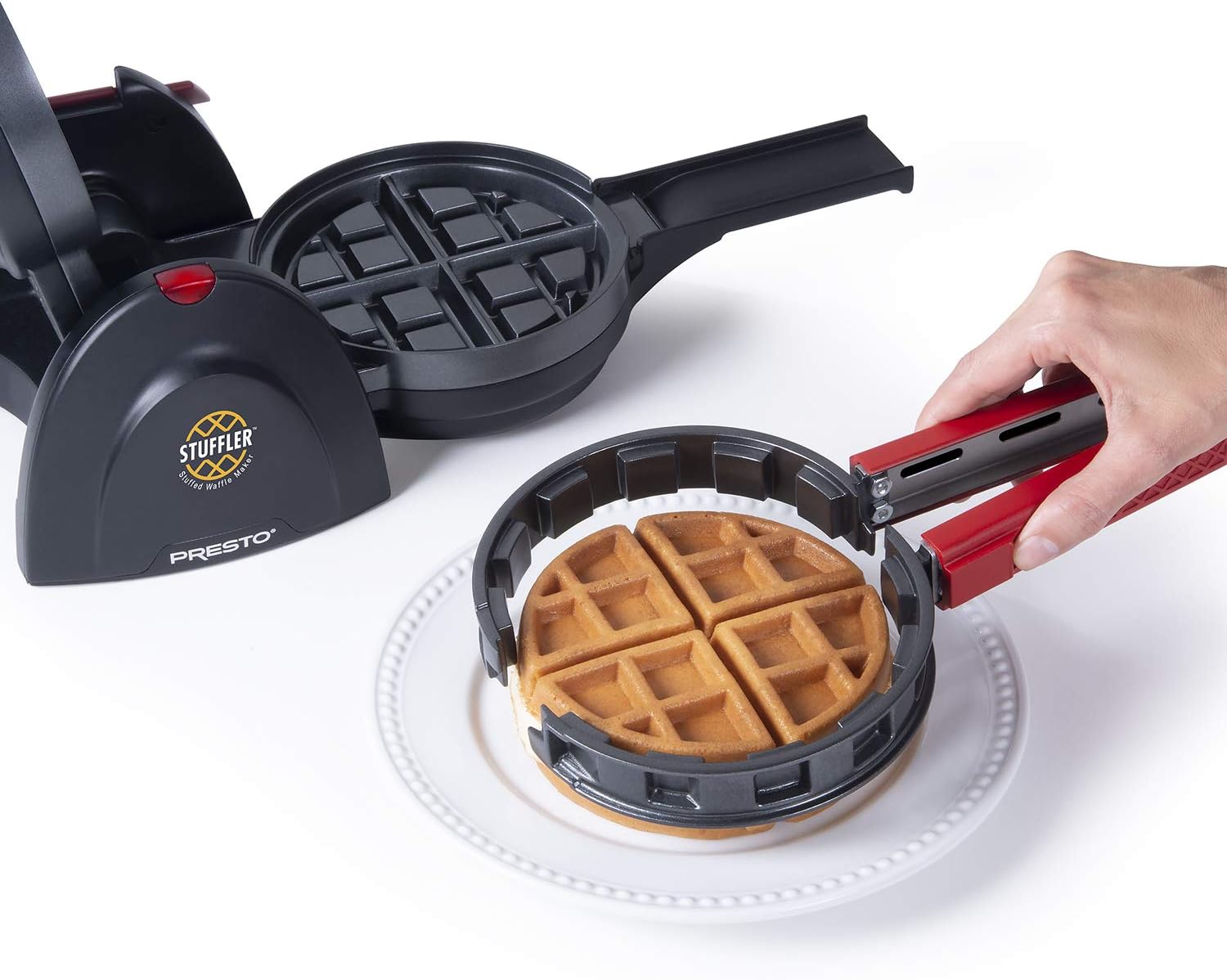 Presto 03512 Stuffler Stuffed Waffle Maker, Belgian, Large, Black0