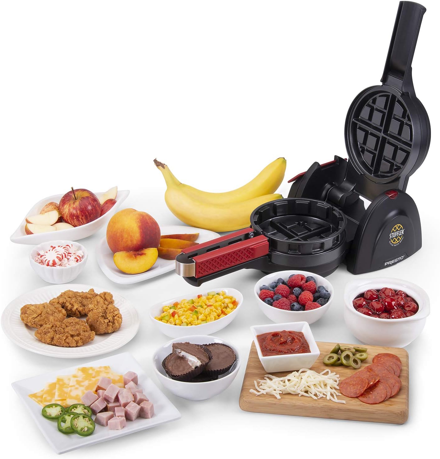 Presto 03512 Stuffler Stuffed Waffle Maker, Belgian, Large, Black9