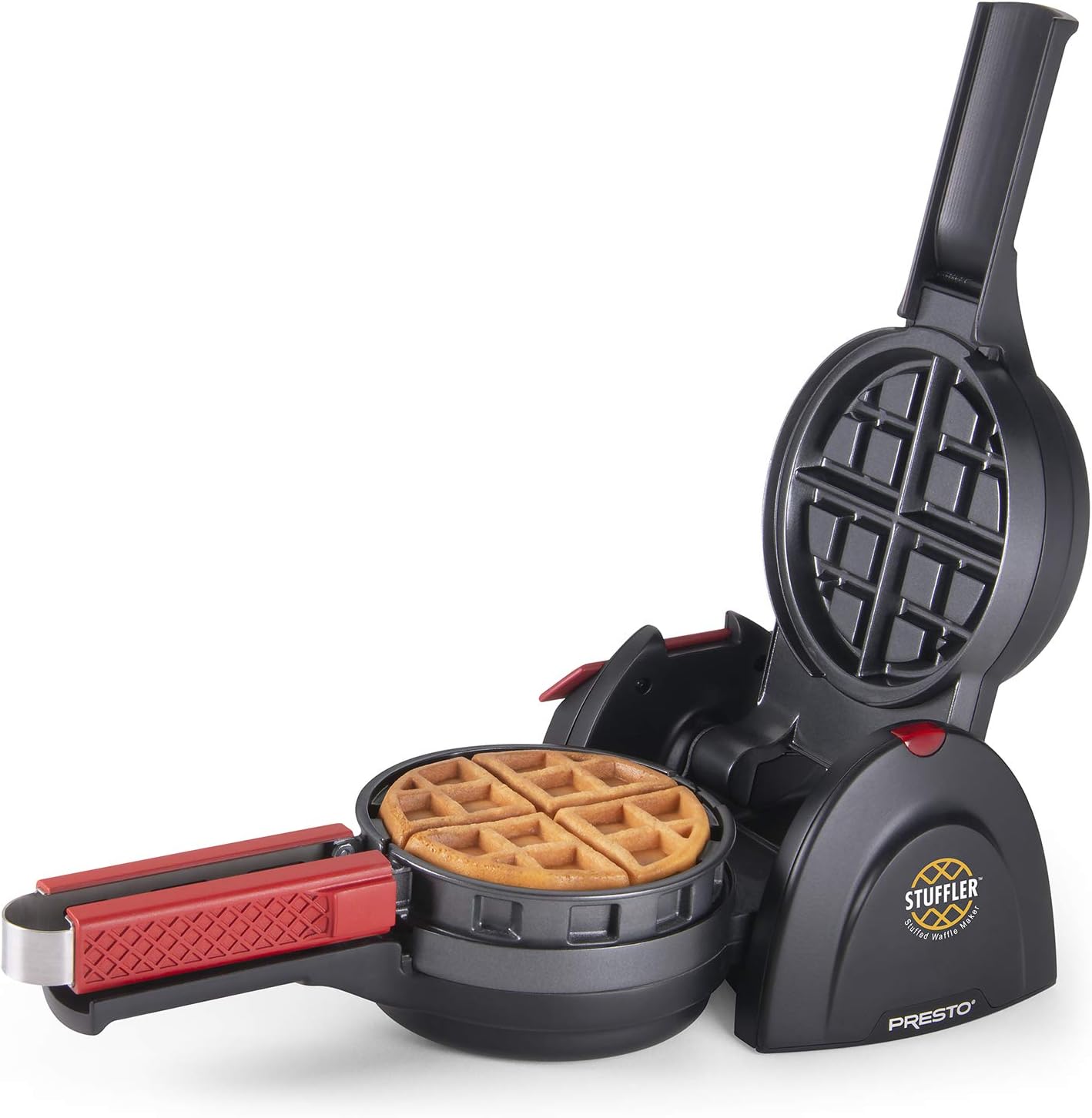Presto 03512 Stuffler Stuffed Waffle Maker, Belgian, Large, Blackt