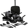Tramontina 15 pc Aluminum Nonstick Cookware Set with Utensils - Storm, 80143/034DS