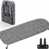 XABITAT Table Top Ironing Board with Wall Mount | D-Crease | Portable Space Saving Mini Laundry Room Iron Board | Foldable Small Ironing Board | Grey