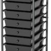 Simple Houseware Utility Cart with 10 Drawers Rolling Storage Art Craft Organizer on Wheels, Black