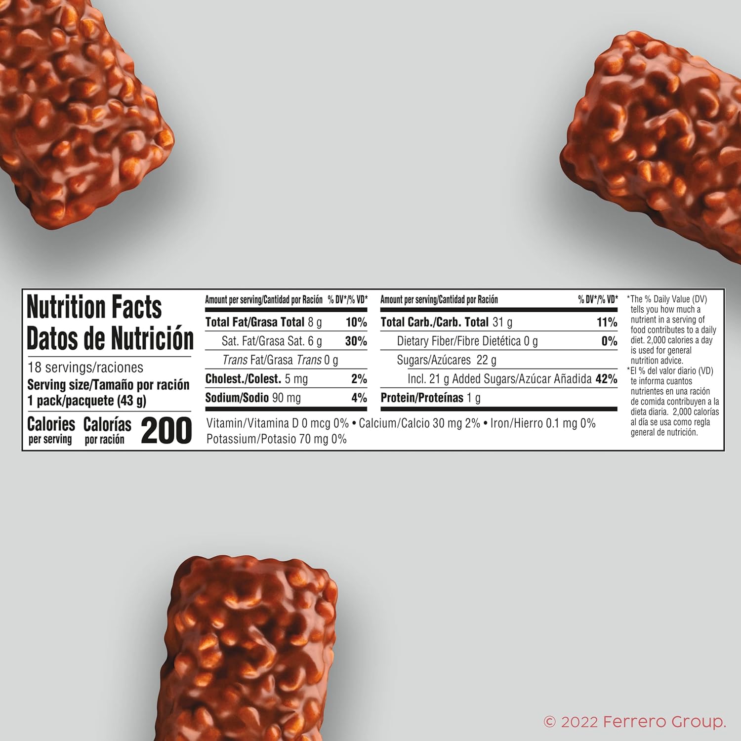 100 Grand Crispy Milk Chocolate with Caramel, Full Size Individually Wrapped Candy Bars, 1.5 oz each, Bulk 18 Count Box8