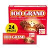 100 Grand Crispy Milk Chocolate with Caramel, Share Size Individually Wrapped Candy Bars, 2.2 oz each, Bulk 24 Count Box