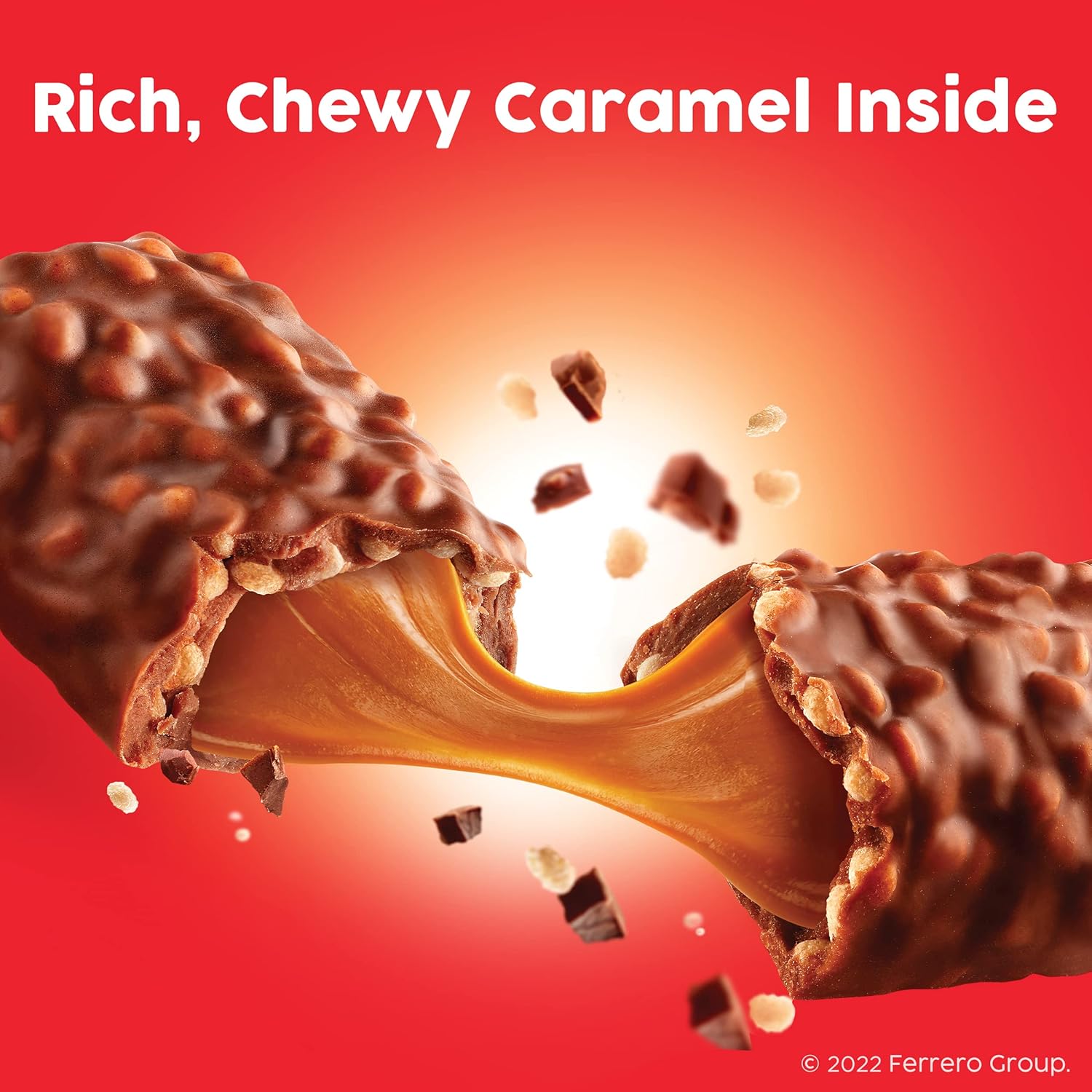 100 Grand Crispy Milk Chocolate with Caramel, Share Size Individually Wrapped Candy Bars, 2.2 oz each, Bulk 24 Count Box5