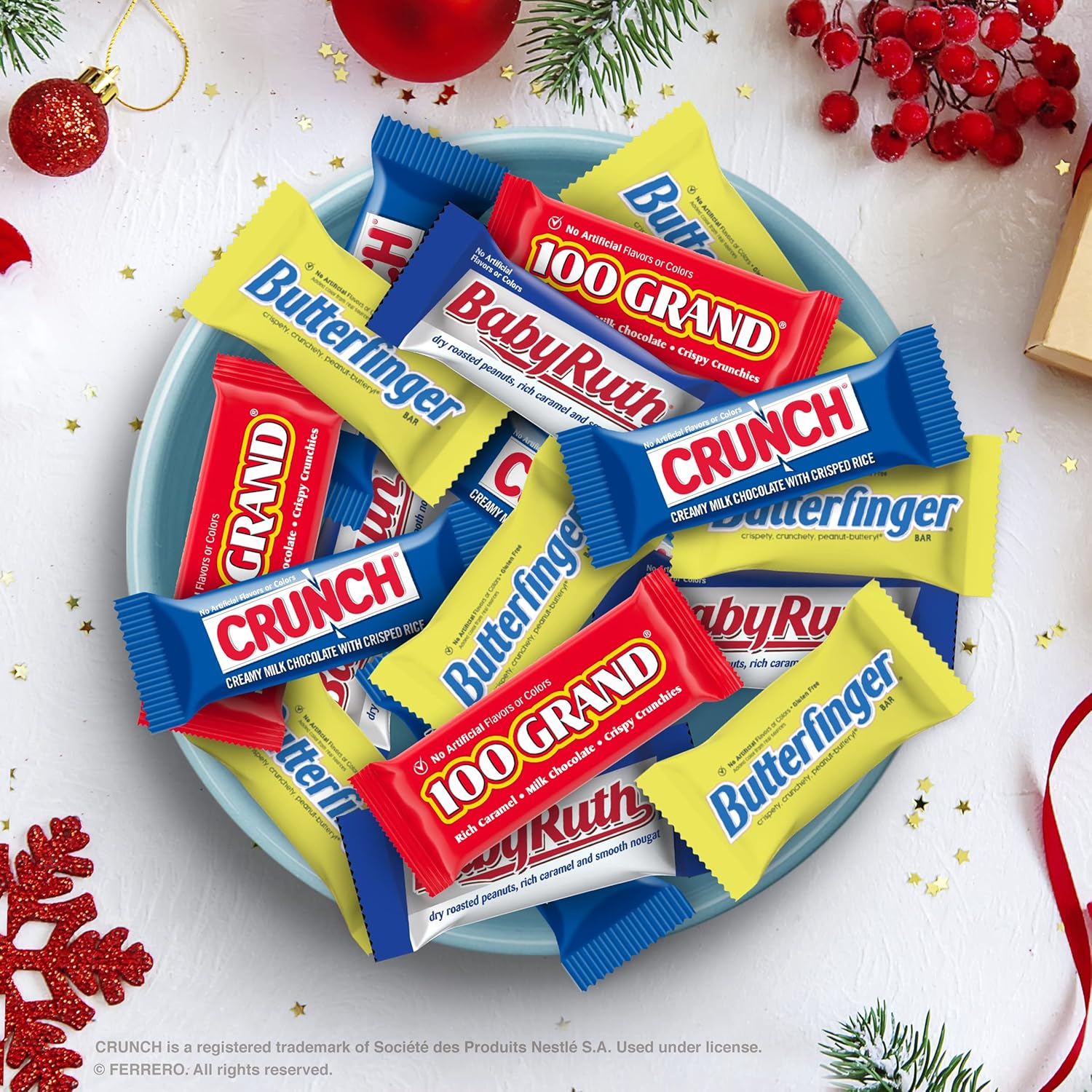 100 Grand Milk Chocolate Candy Bars, Full Size Bulk Individually Wrapped Ferrero Candy, Pack of 361