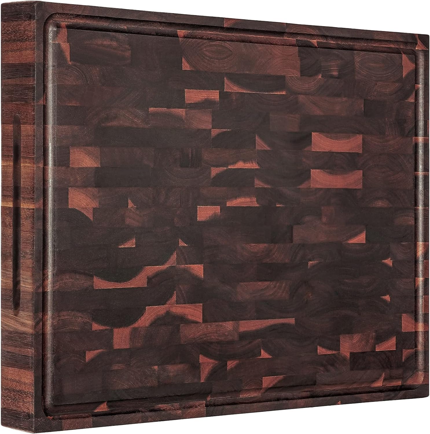 AZRHOM Extra Large Thick Walnut Wood End Grain Cutting Board 20x15x2 In, Wooden Butcher Block, Chopping Board For Kitchen with Juice Groove Handles Non-Slip Pats (Gift Box) AZRHOM Extra Large Thick Walnut Wood End Grain Cutting Board 20x15x2 In, Wooden Butcher Block, Chopping Board For Kitchen with Juice Groove Handles Non-Slip Pats (Gift Box)