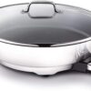 All-Clad Electrics Stainless Steel and Nonstick Surface Skillet 7 Quart 1800 Watts Temp Control, Cookware, Pots and Pans, Oven, Broil, Dishwasher Safe