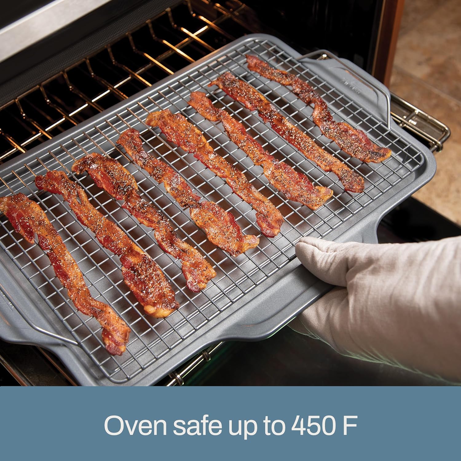 All-Clad Pro-Release Nonstick Bakeware Set 2 Piece Oven Safe 450F Half Sheet, Cookie Sheet, Muffin Pan, Cooling & Baking Rack, Round Cake Pan, Loaf Pan, Baking Pan Grey2