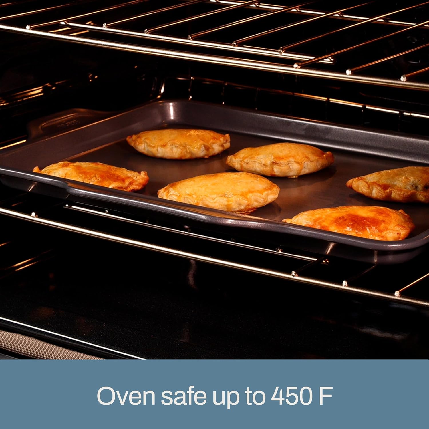 All-Clad Pro-Release Nonstick Bakeware Set 5 Piece Oven Safe 450F Half Sheet, Cookie Sheet, Muffin Pan, Cooling & Baking Rack, Round Cake Pan, Loaf Pan, Baking Pan Grey22