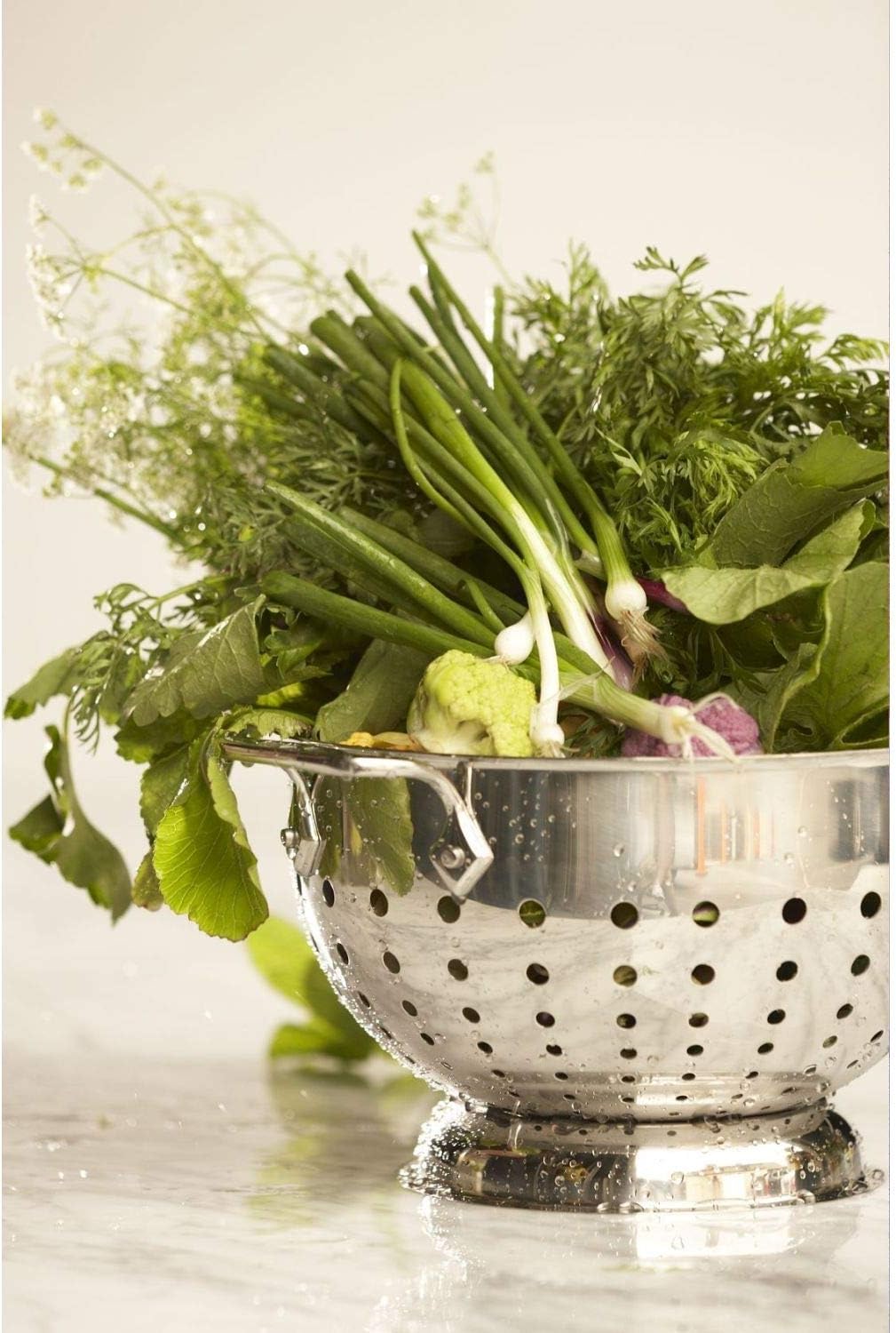 All-Clad Tools and Accessories Stainless Steel Colander 1.5 Quart Strainer, Pasta Strainer with Handle, Pots and Pans Silver3