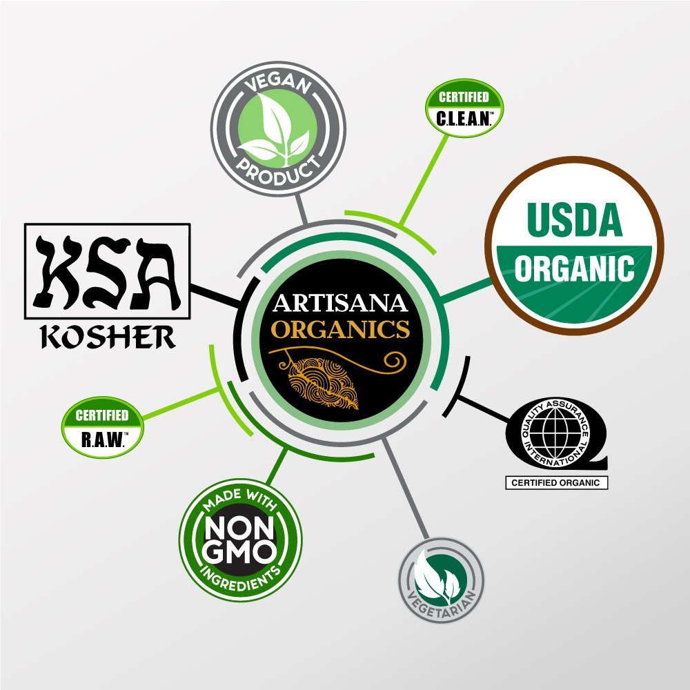 Artisana Organics Non GMO Raw Almond Butter, 14 oz (6 Pack)1