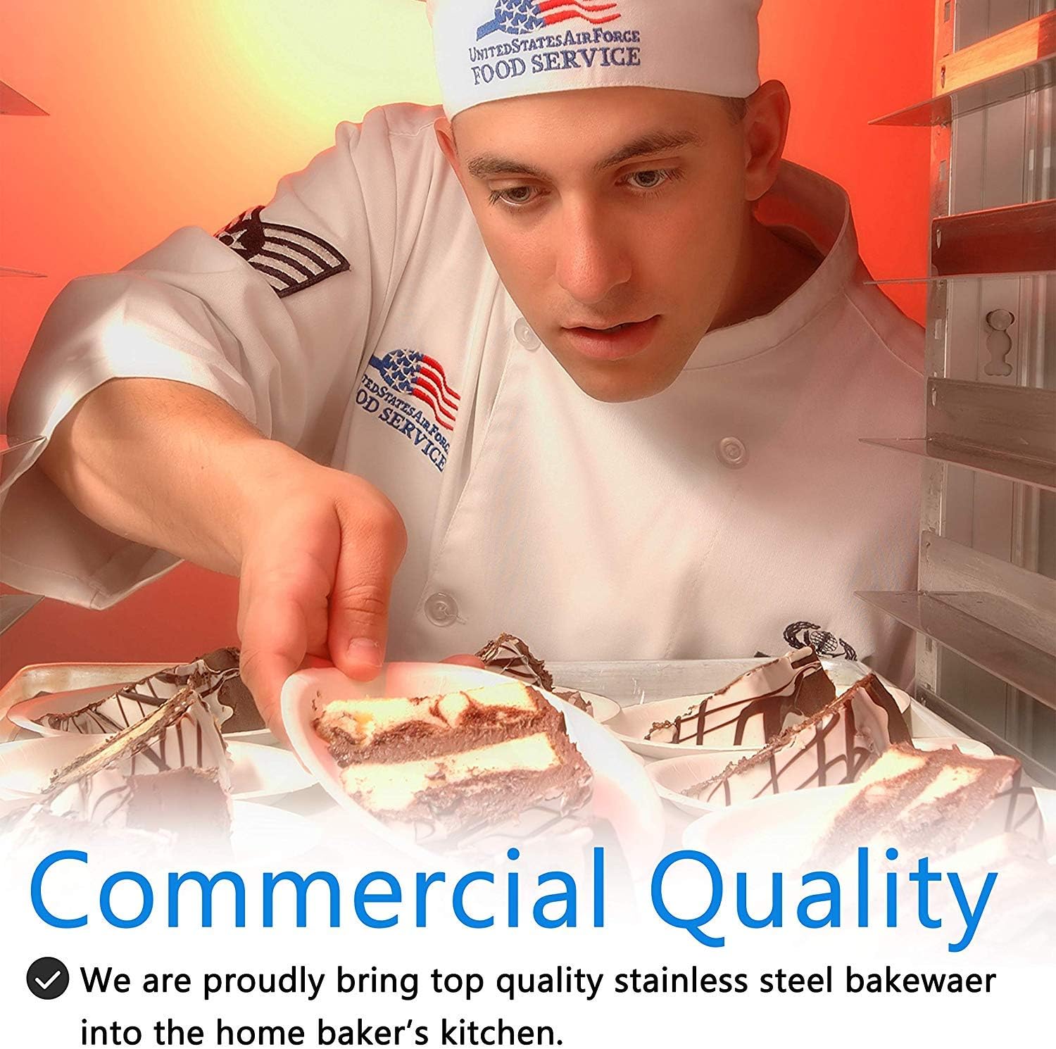 Baking Sheets 5 Pieces, Bastwe Cookie Sheets Set of 5 Stainless Steel Baking Pans Toaster Oven Tray Pans, Rectangle Size 12 × 9 × 1 inch, Rustproof & Healthy & Easy Clean & Dishwasher Safe90