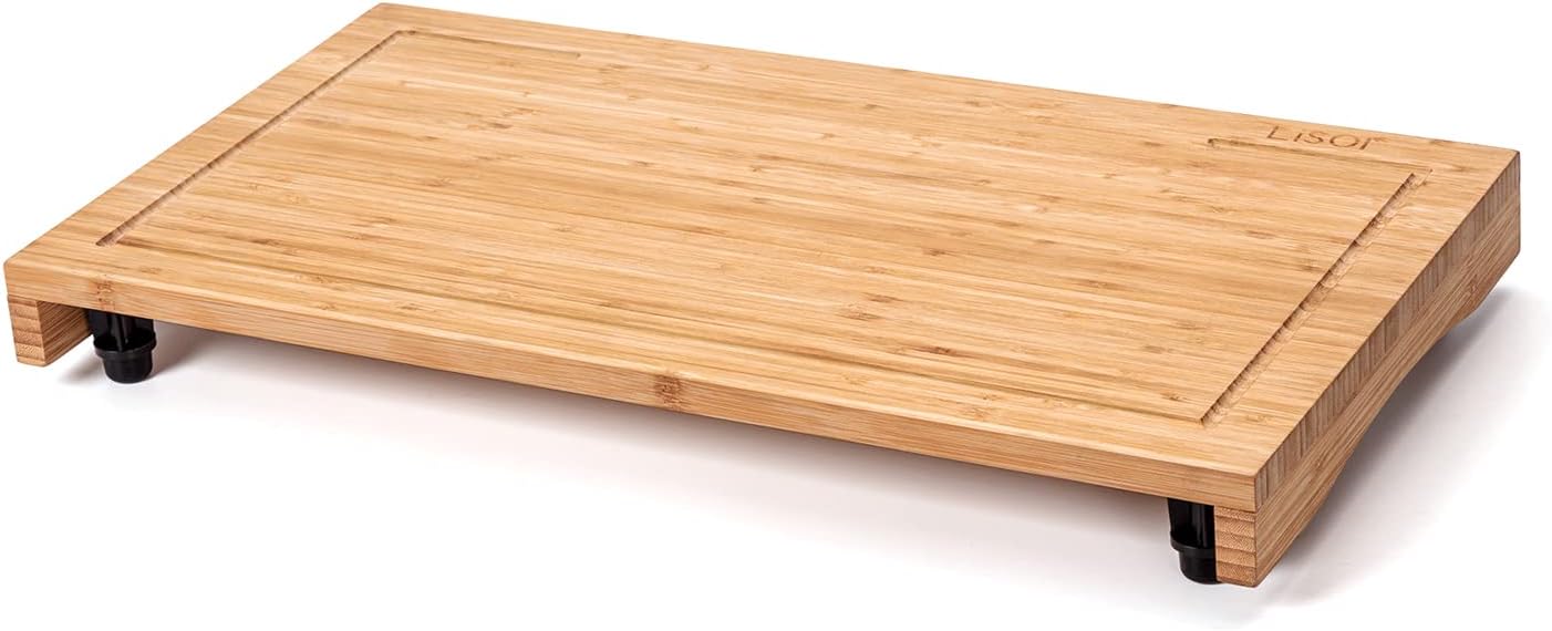 Bamboo Stovetop Cover&Countertop Cutting Board with Adjustable Legs, Dual-purpose Chopping Board for Electric Stove Burner, Workspace Block Cover for RV Camping Camper Gas Cook Top Cover Bamboo Stovetop Cover&Countertop Cutting Board with Adjustable Legs, Dual-purpose Chopping Board for Electric Stove Burner, Workspace Block Cover for RV Camping Camper Gas Cook Top Cover